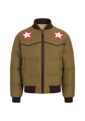 DSQUARED2 quilted star-patch jacket - Green