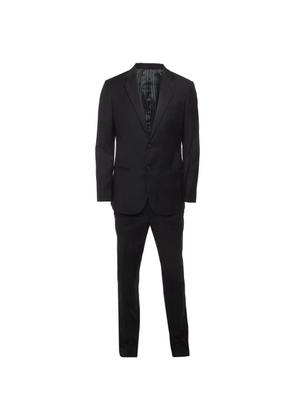 Giorgio Armani Pre-Owned wool checked single-breasted suit - Blue