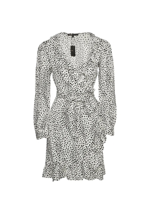 Maje Rosana animal-print mini dress - White