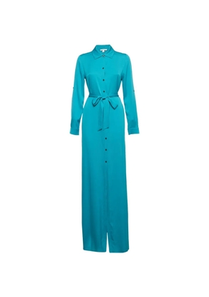 DVF Diane von Furstenberg Amina maxi shirt dress - Blue