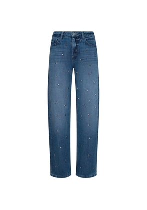 L'Agence Bex stud-embellished jeans - Blue