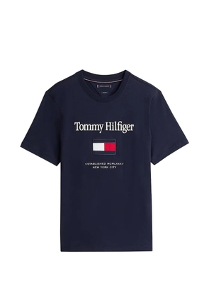 Tommy Hilfiger logo-embroidered T-shirt - Blue