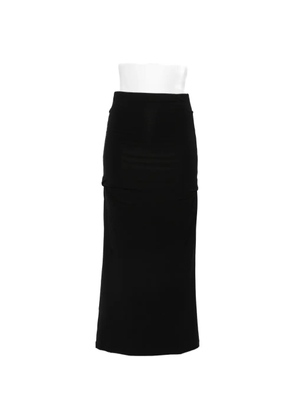 TOTEME draped midi skirt - Black
