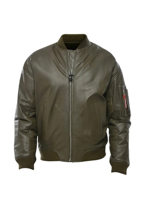 DSQUARED2 zip-up leather bomber jacket - Green