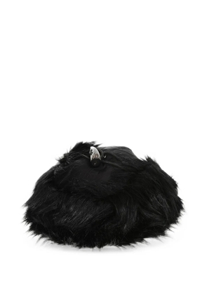 DSQUARED2 faux-fur trim ski baseball cap - Black