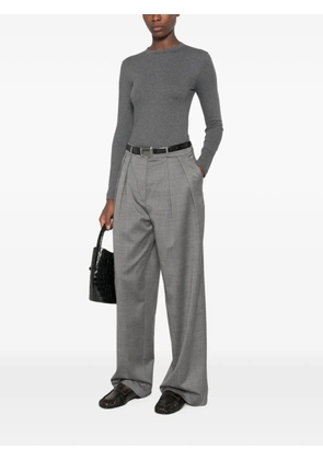 Brunello Cucinelli long-sleeve Monili-chain T-shirt - Grey