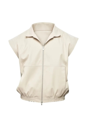 1989 STUDIO sleeveless zip-up waistcoat - Neutrals