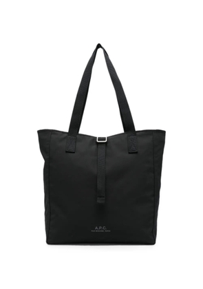 A.P.C. logo-print tote bag - Black