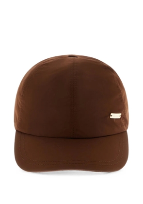Herno bow-detail cap - Brown