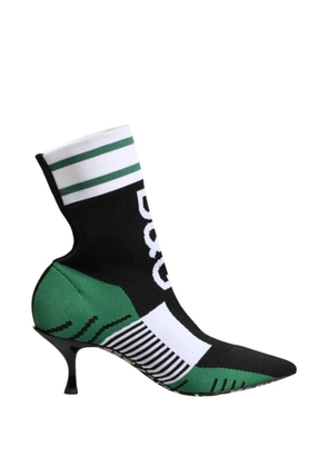 Dolce & Gabbana logo-print ankle boots - Green