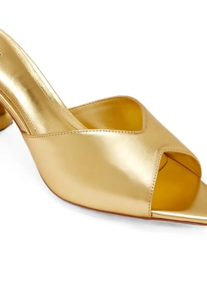 JW Pei Ellie spherical-heel pointed-toe mules - Gold