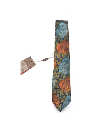 ETRO floral-jacquard tie - Blue
