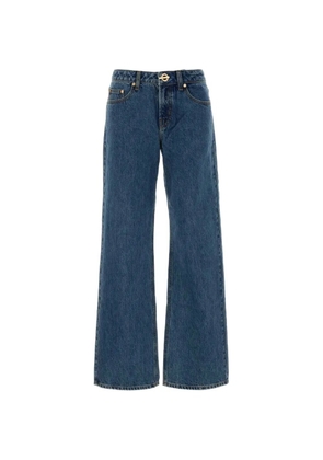 Cult Gaia Rosella embroidered jeans - Blue
