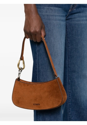 STAUD Ollie suede shoulder bag - Brown