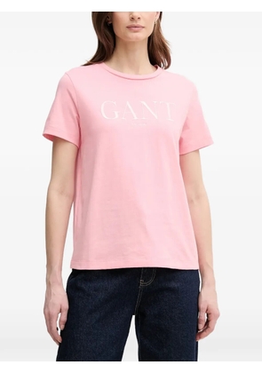 Gant logo-embroidered T-shirt - Pink