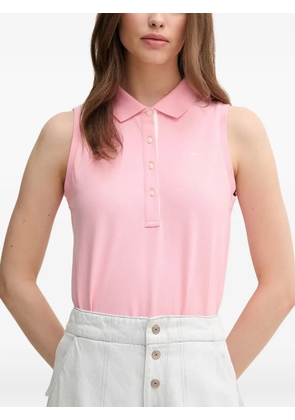 Gant button sleeveless polo shirt - Pink