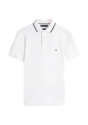 Tommy Hilfiger tipped slim-fit polo shirt - White