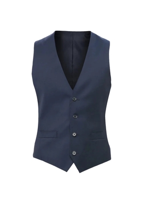 Corneliani button-fastening wool waistcoat - Blue