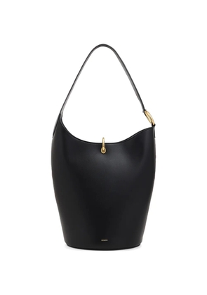Rabanne Ring leather tote bag - Black