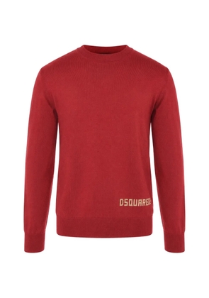 DSQUARED2 flocked-logo crew-neck sweater