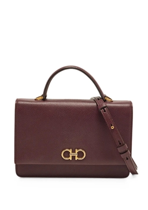 Ferragamo Pre-Owned Gancini flap handbag - Purple