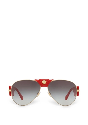 Versace Eyewear Medusa pilot-frame sunglasses - Gold