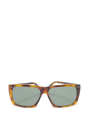 Celine Pre-Owned rectangle-frame sunglasses - Brown