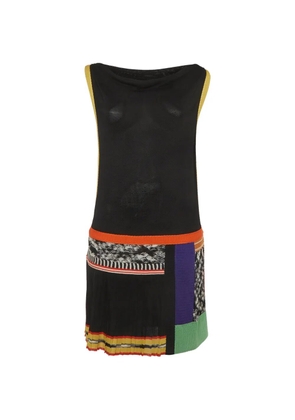 Missoni Pre-Owned panelled sleeveless mini dress - Black