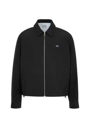 LOEWE logo-embroidered zip-up jacket - Black
