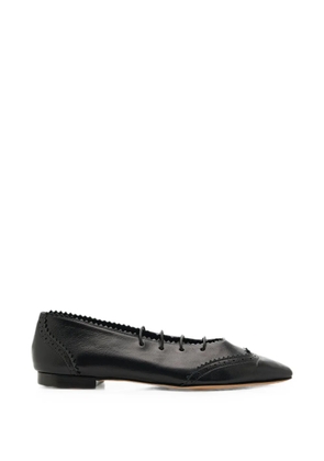 Jimmy Choo Margot lace-up ballet flats - Black