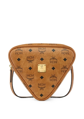 MCM mini Aren Tambourine shoulder bag - Brown