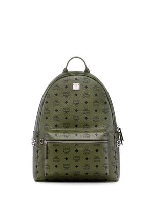 MCM medium Stark Visetos studded backpack - Green