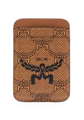 MCM Himmel monogram-print cardholder - Brown