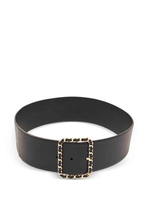 CHANEL Pre-Owned chain-link buckle belt - Black