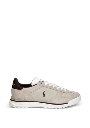 Polo Ralph Lauren logo-embroidered panelled sneakers - Neutrals
