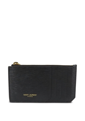 Saint Laurent Pre-Owned zip-fastening card case - Black