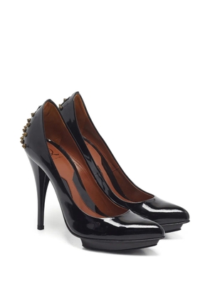 Alexander McQueen Pre-Owned studded pointed-toe pumps - Black