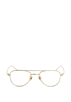 akila Echo pilot-frame glasses - Gold