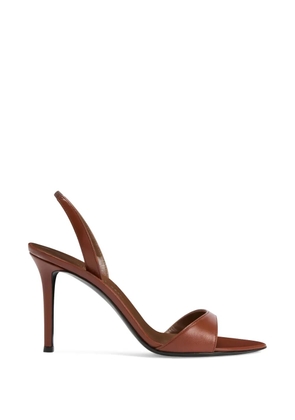 Giuseppe Zanotti Lilibeth laminated leather sandals - Brown
