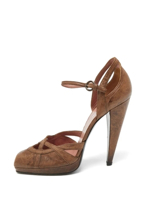 Miu Miu Pre-Owned Ankle-strap pumps - Brown