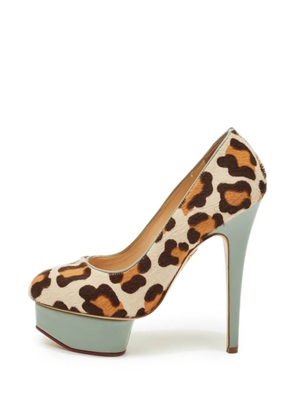 Charlotte Olympia Dolly leopard-print pumps - Neutrals