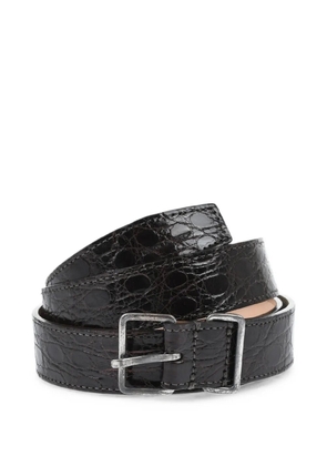 DSQUARED2 crocodile-effect leather belt - Brown