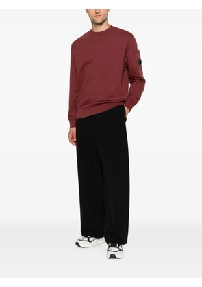 C.P. Company Lens-detail sleeve-pocket sweatshirt - Red