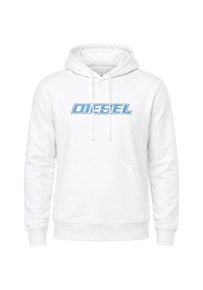 Diesel logo-print pouch-pocket hoodie - White