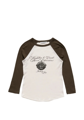 Acne Studios jersey T-shirt with logo - Neutrals