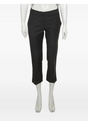 Alexander McQueen Pre-Owned straight-fit cropped trousers - Black