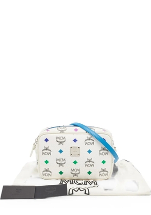 MCM Pre-Owned Visetos Camera cross body bag - White