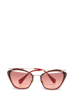 Miu Miu Pre-Owned cat-eye-frame sunglasses - Red