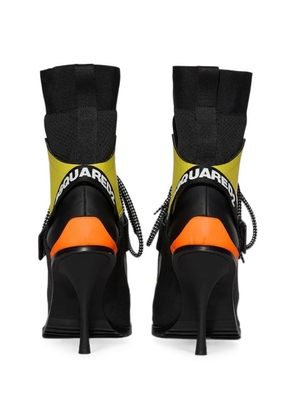 DSQUARED2 Techno lace-up touch-strap ankle boots - Black