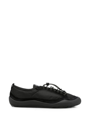 Prada logo-patch toggle-lace sneakers - Black
